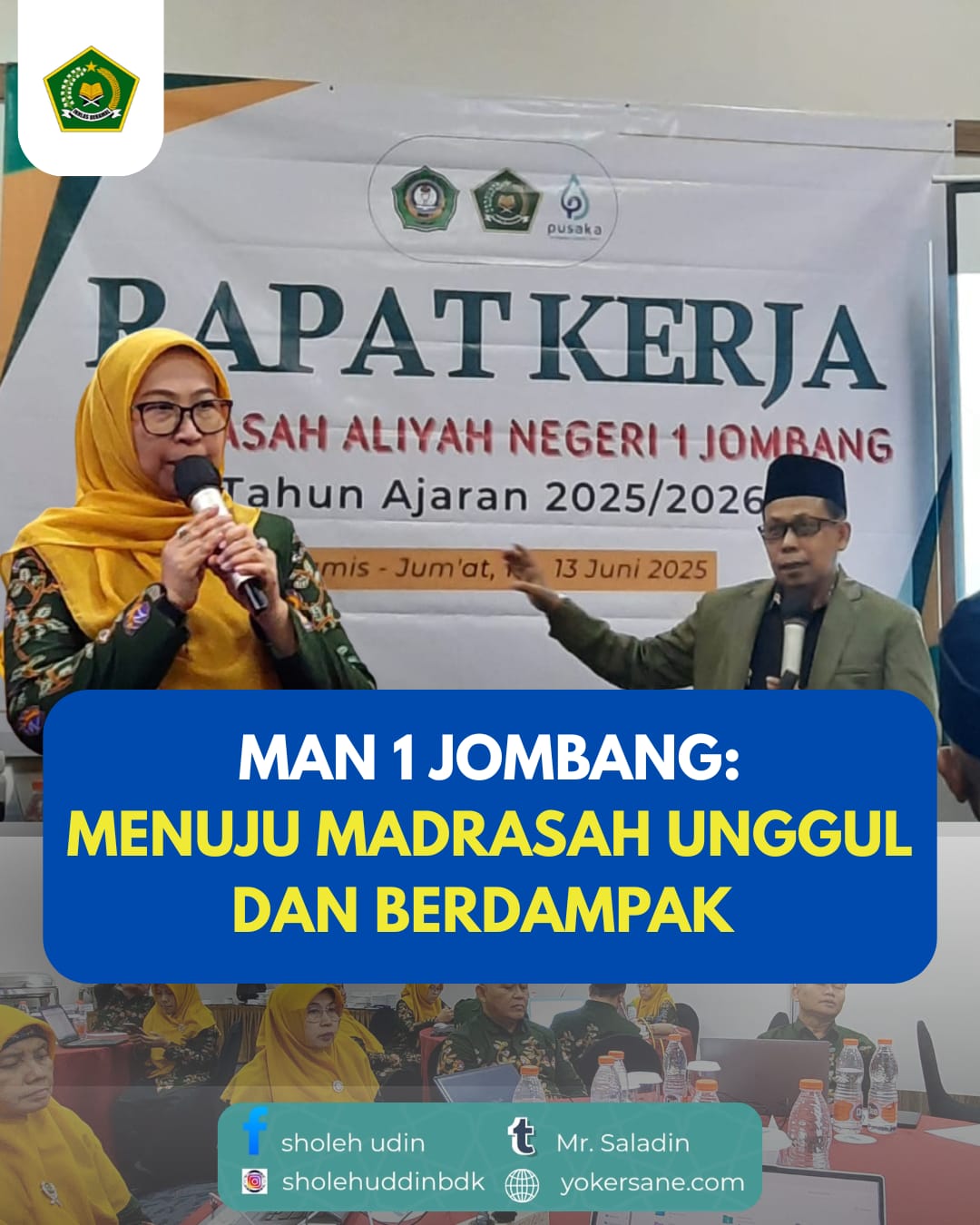 Read more about the article Gelar Raker, MAN 1 Jombang Satukan Tekad Menuju Madrasah Unggul dan Berdampak