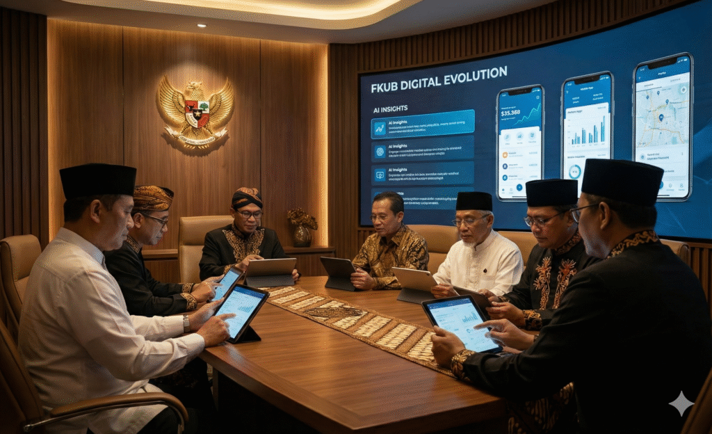 Sejarah FKUB Inovasi FKUB digital dengan aplikasi mobile dan AI untuk kerukunan beragama Indonesia