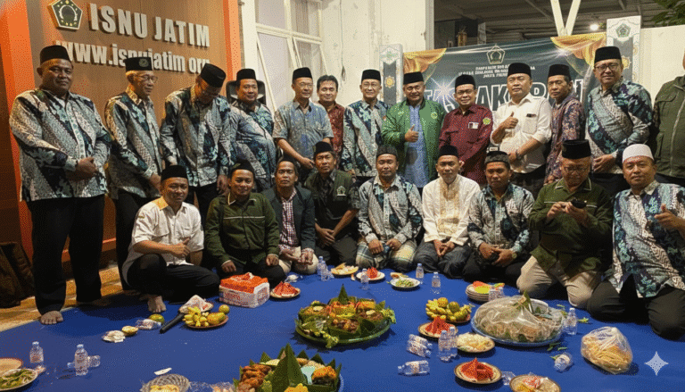 Pengurus PW ISNU Jatim saat Tasyakuran Harlah ke-26 ISNU di Surabaya
