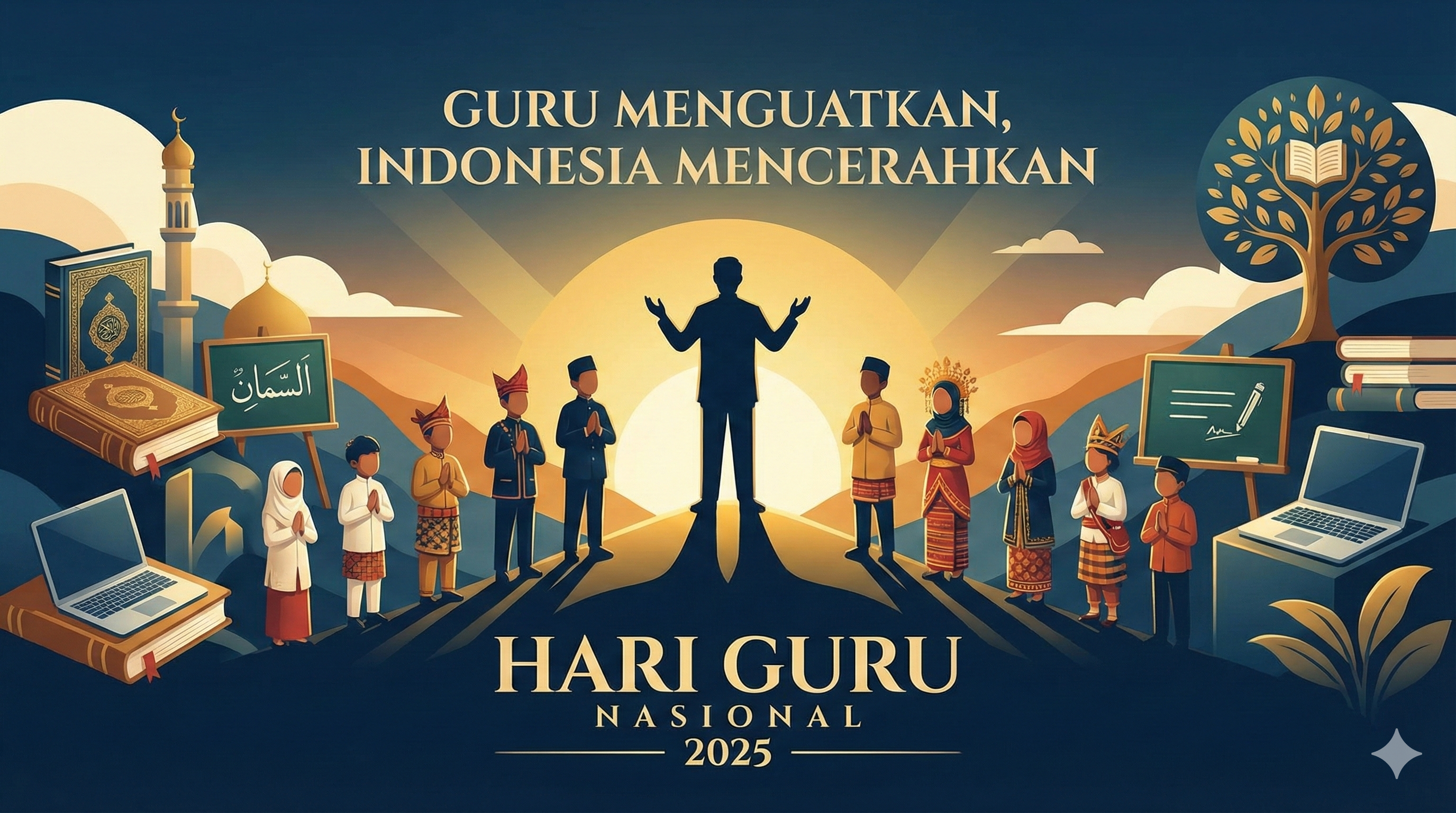 poster hari guru nasional 2025