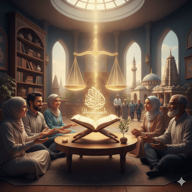 Moderasi beragama - keseimbangan jalan tengah dalam Islam - wasatiyyah konsep QS Al-Baqarah 143