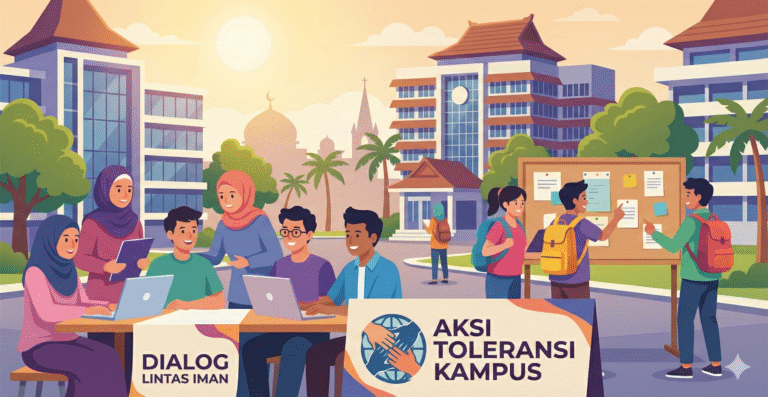 Moderasi Beragama untuk Mahasiswa : Mahasiswa Indonesia aktif dalam program moderasi beragama melalui organisasi kampus, forum interfaith, dan peer education untuk membangun toleransi dan harmoni di lingkungan universitas