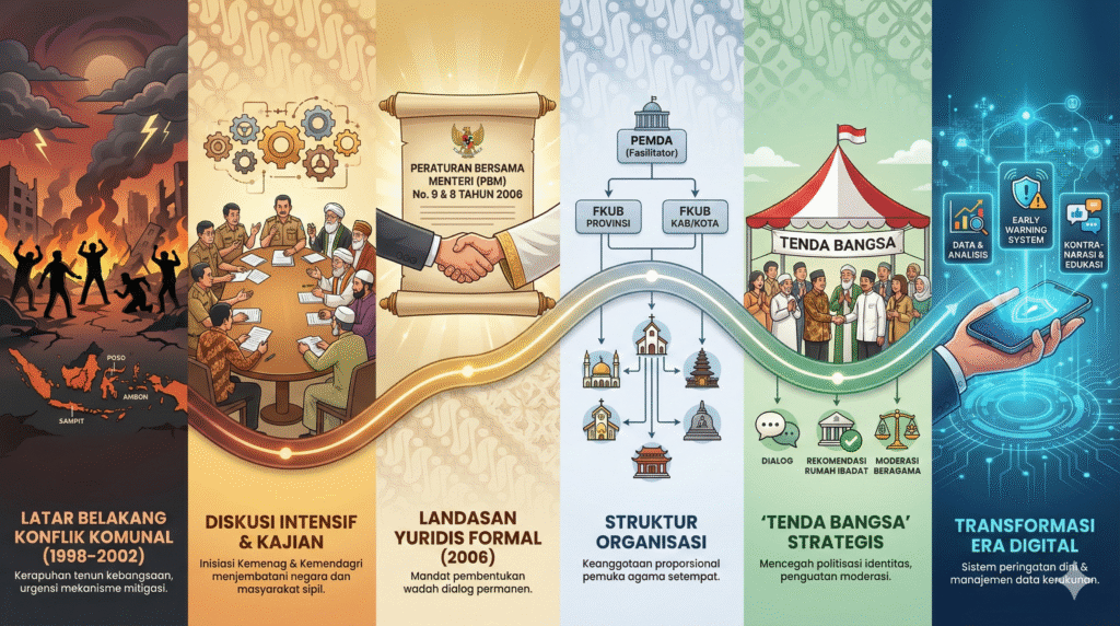 Sejarah FKUB: Dari Konflik Menuju Forum Kerukunan dan Moderasi Beragama Indonesia