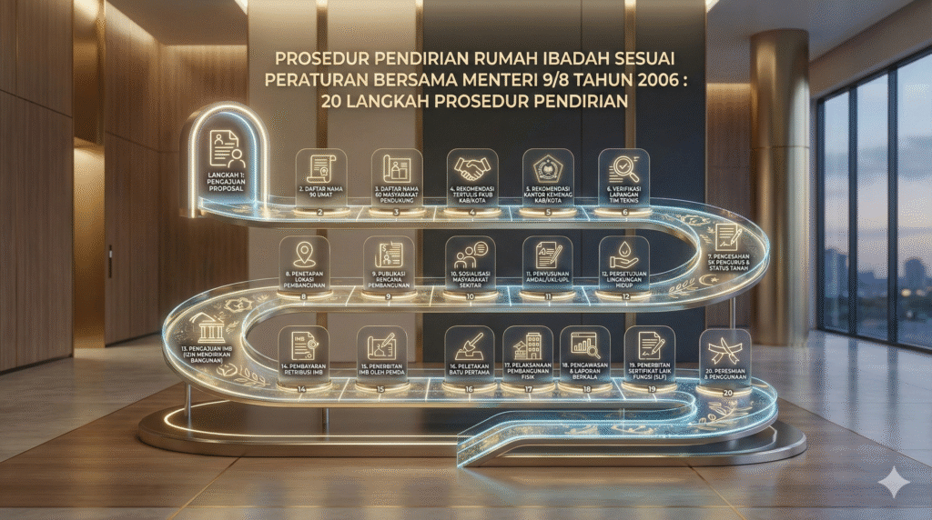 Prosedur Pendirian Rumah Ibadah Sesuai Peraturan Bersama Menteri 9/8 Tahun 2006