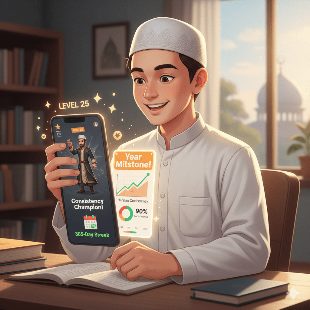 Streak 365 hari hafalan Quran dengan bantuan Habitica dan Tarteel AI