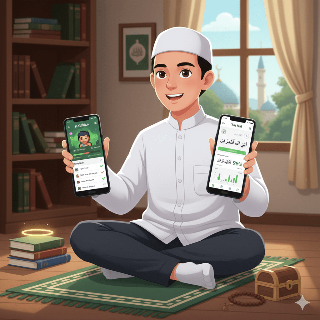 Gamifikasi hafalan Quran menggunakan Habitica dan Tarteel AI dengan sistem RPG