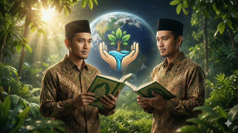 Muslim menjalankan khalifah fil ardh menjaga 7 tanggung jawab terhadap bumi ekoteologi Islam.