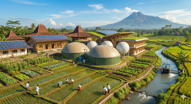 Gambar sistem biogas pesantren adaptasi iklim di Jawa Timur