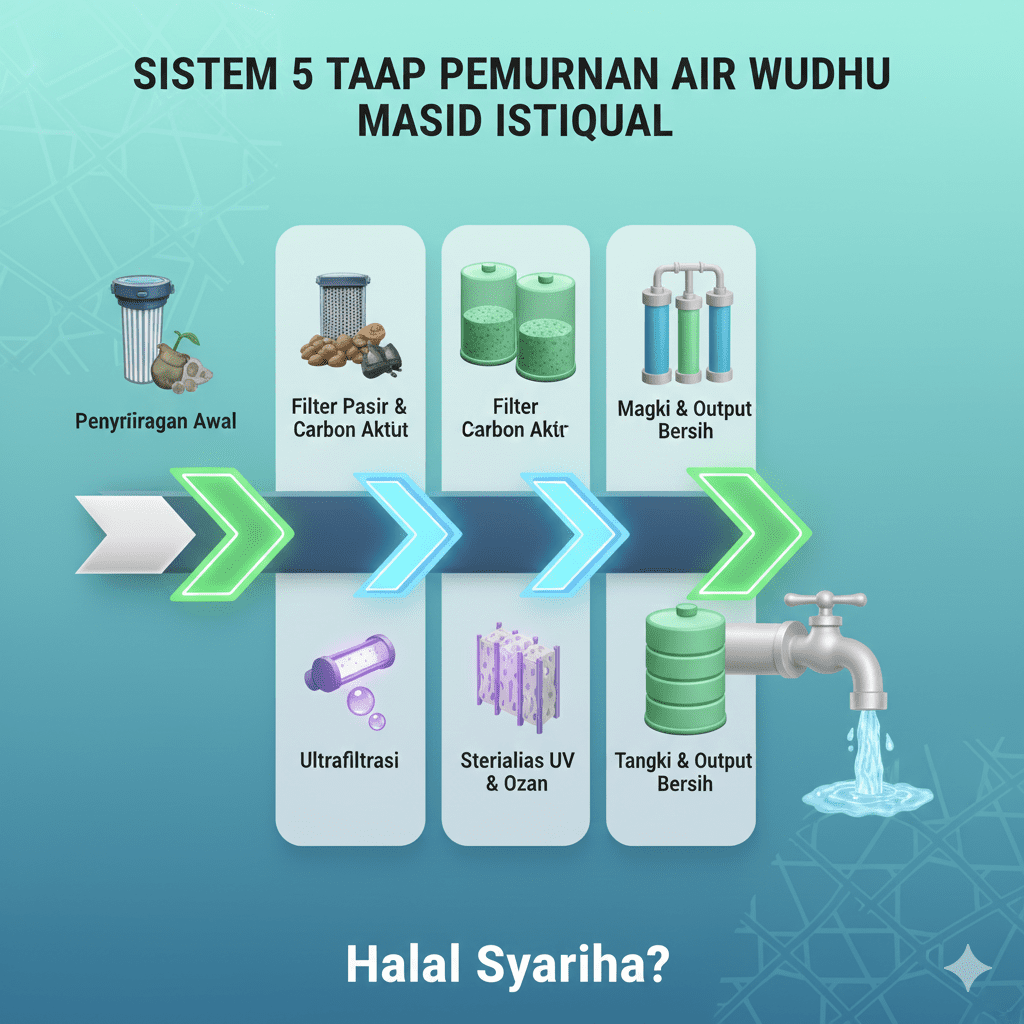 air daur ulang wudhu halal syariah