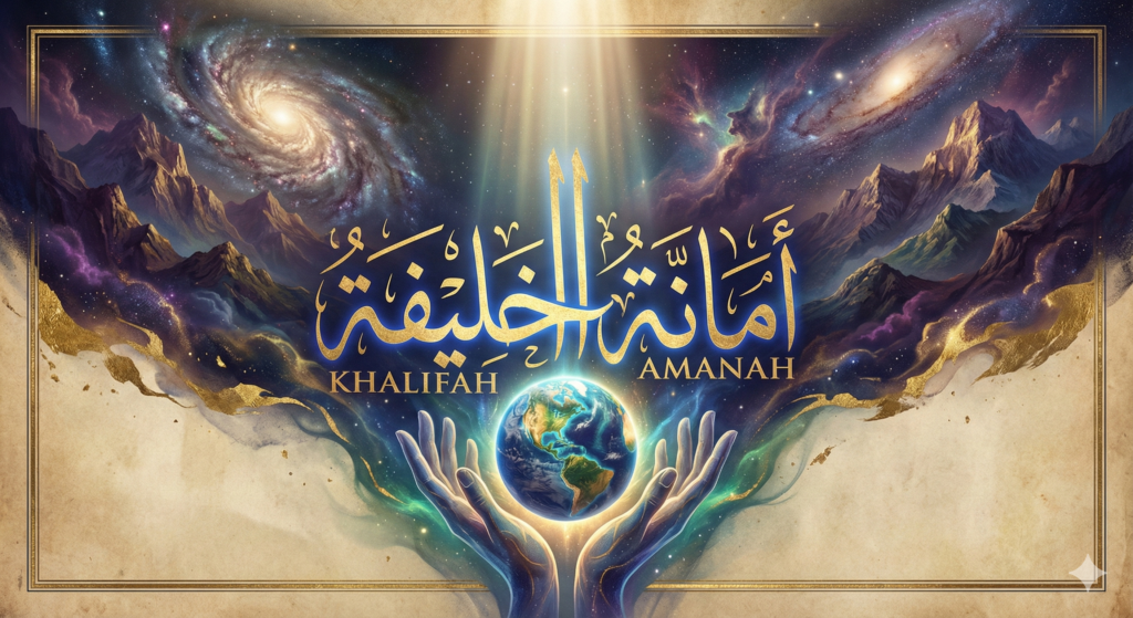 ilustrasi kerusakan darat dan laut akibat ulah manusia dalam konteks khalifah dalam islam