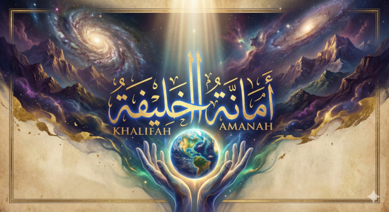 ilustrasi kerusakan darat dan laut akibat ulah manusia dalam konteks khalifah dalam islam