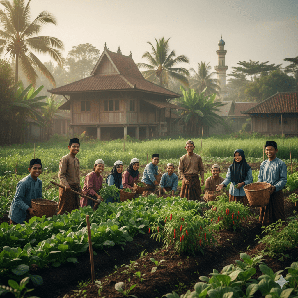 Pertanian organik pesantren adaptasi iklim di Jawa Timur