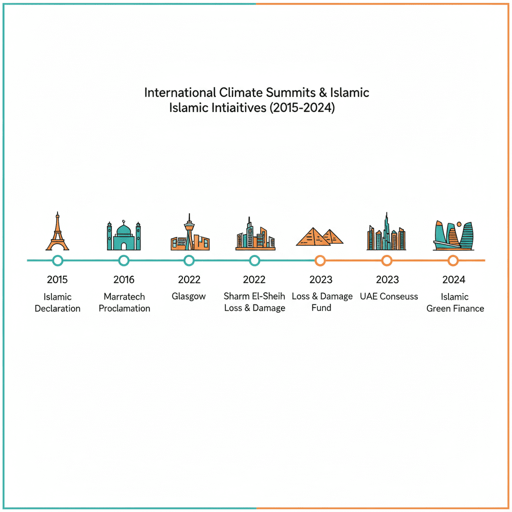 cop islam fatwa timeline kontribusi muslim dari COP21 sampai COP29