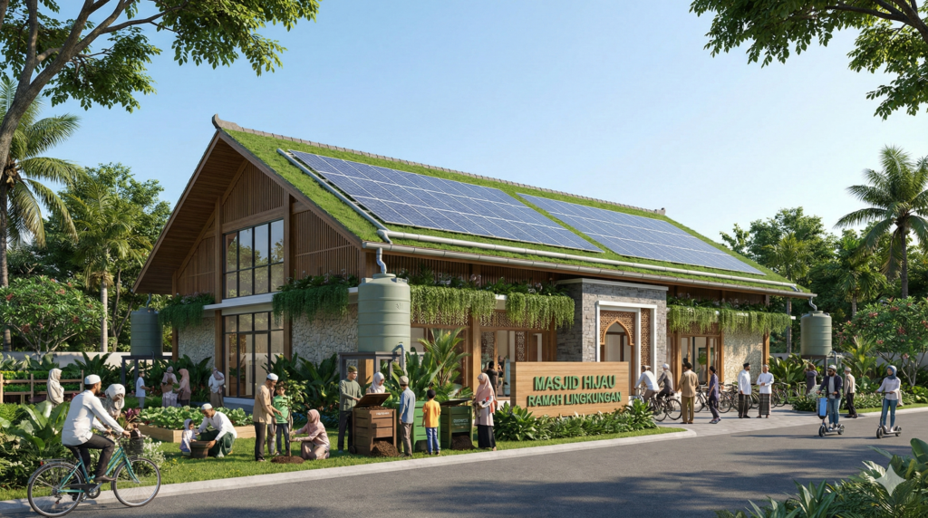 green mosque di Indonesia sebagai implementasi deklarasi islam climate change