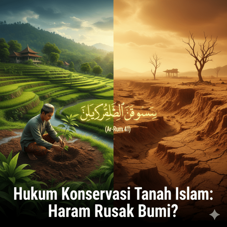 hukum konservasi tanah islam cegah erosi 45 ton/ha