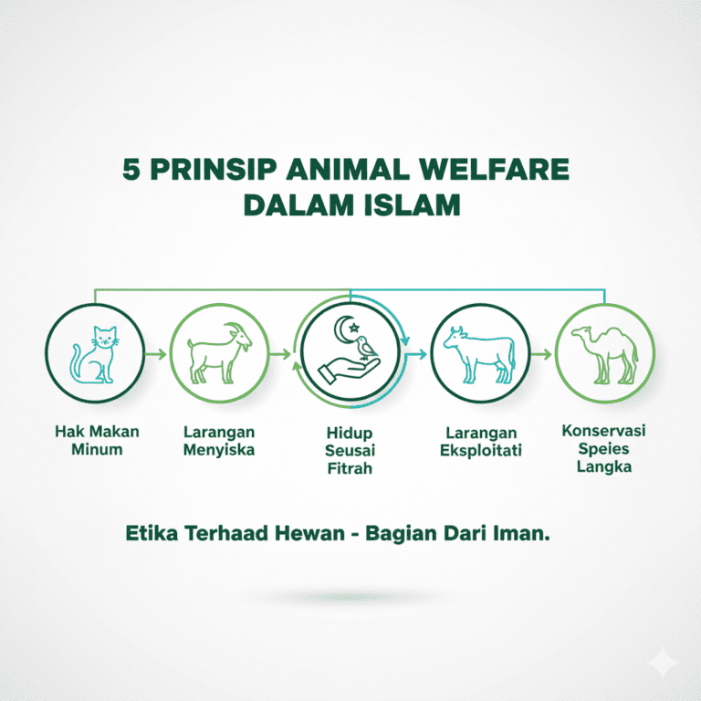 prinsip hewan dalam islam dalam bentuk infografis
