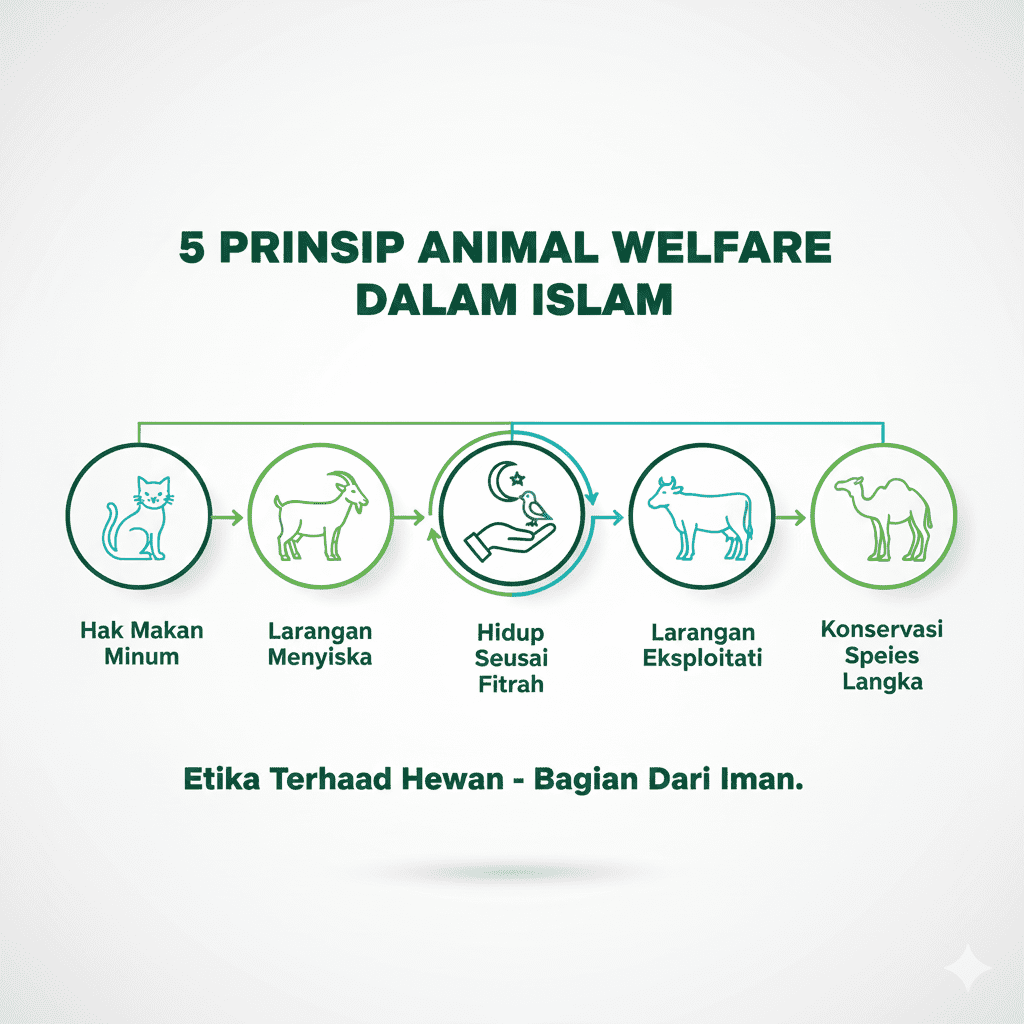 prinsip hewan dalam islam dalam bentuk infografis