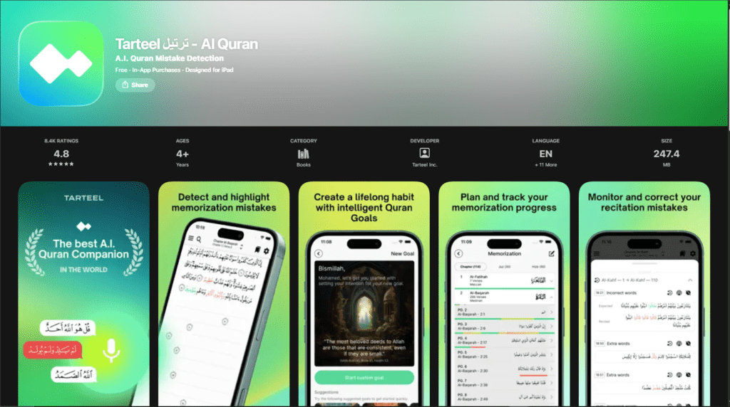 Tutorial Detil Penggunaan Tarteel AI untuk Murojaah Mandiri