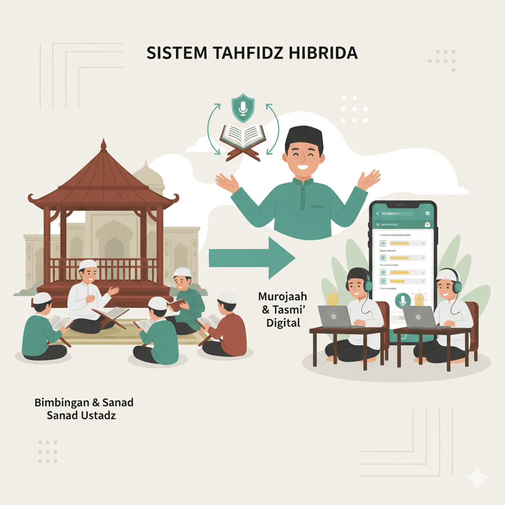 Studi kasus pesantren yang berhasil mengintegrasikan Tarteel AI dengan metode tahfidz tradisional