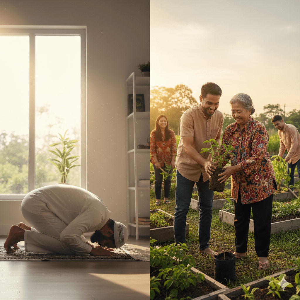 muslim menjalankan peran khalifah dan abdullah