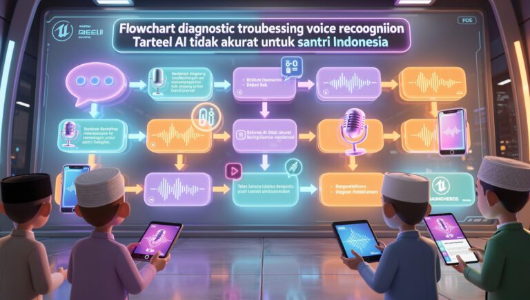 Flowchart diagnostic troubleshootingvoice recognition tarteel tidak akurat untuk santri Indonesia