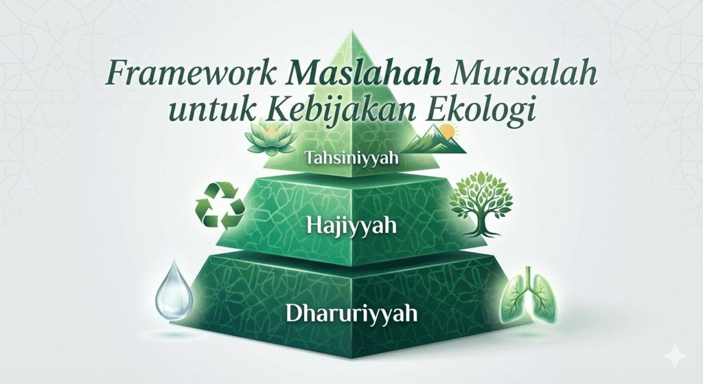 Maslahah mursalah lingkungan: hierarki tiga level kemaslahatan ekologi dalam fikih Islam