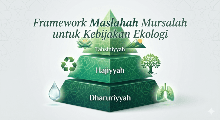 Maslahah mursalah lingkungan: hierarki tiga level kemaslahatan ekologi dalam fikih Islam
