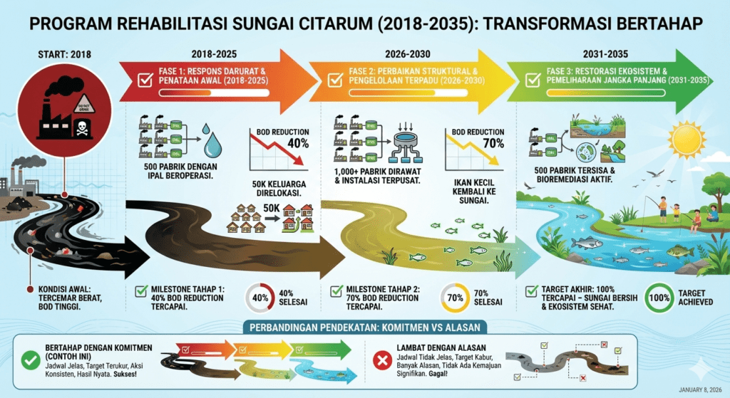 rehabilitasi citarum bertahap 17 tahun ma la yudrak kulluhu gradual implementation case study