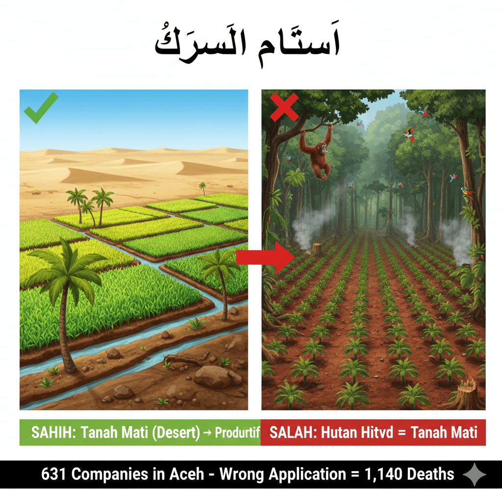 ihya al mawat hutan bukan tanah mati salah aplikasi al ashlu fil asyya deforestasi haram