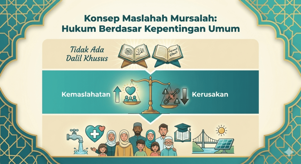 Konsep maslahah mursalah: penetapan hukum Islam berdasarkan kemaslahatan umum tanpa dalil khusus