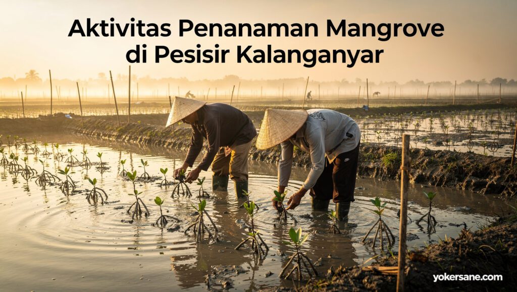 "Penanaman Mangrove Sidoarjo di Kalanganyar oleh Petani Lokal"