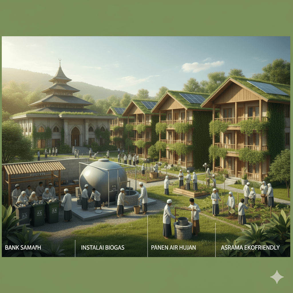 Penerapan fiqh al bi'ah pesantren melalui pengelolaan lingkungan berkelanjutan