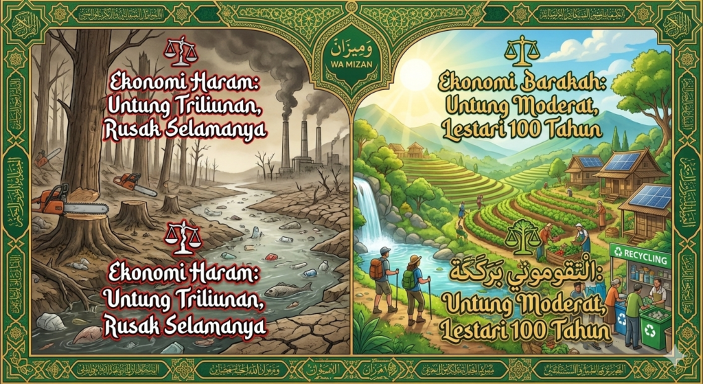 "Pesantren Al-Ittifaq Bandung pertanian organik sukses hifdz al maal ekonomi berkelanjutan islam"