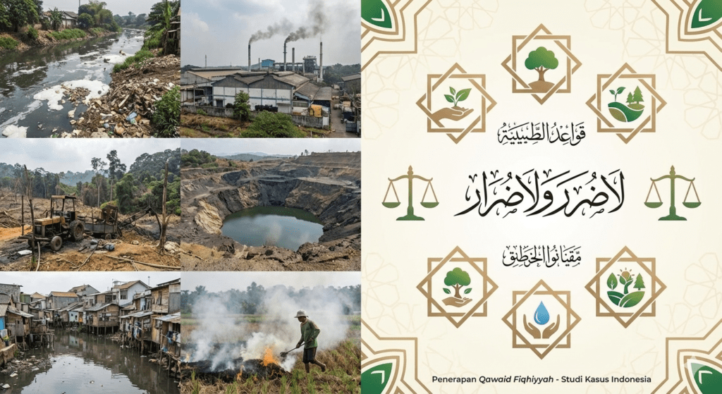 Lima studi kasus penerapan qawaid fiqhiyyah ekologi Indonesia: pencemaran Citarum, tambang ilegal, reklamasi lahan, pembangunan resapan air, pembakaran lahan petani