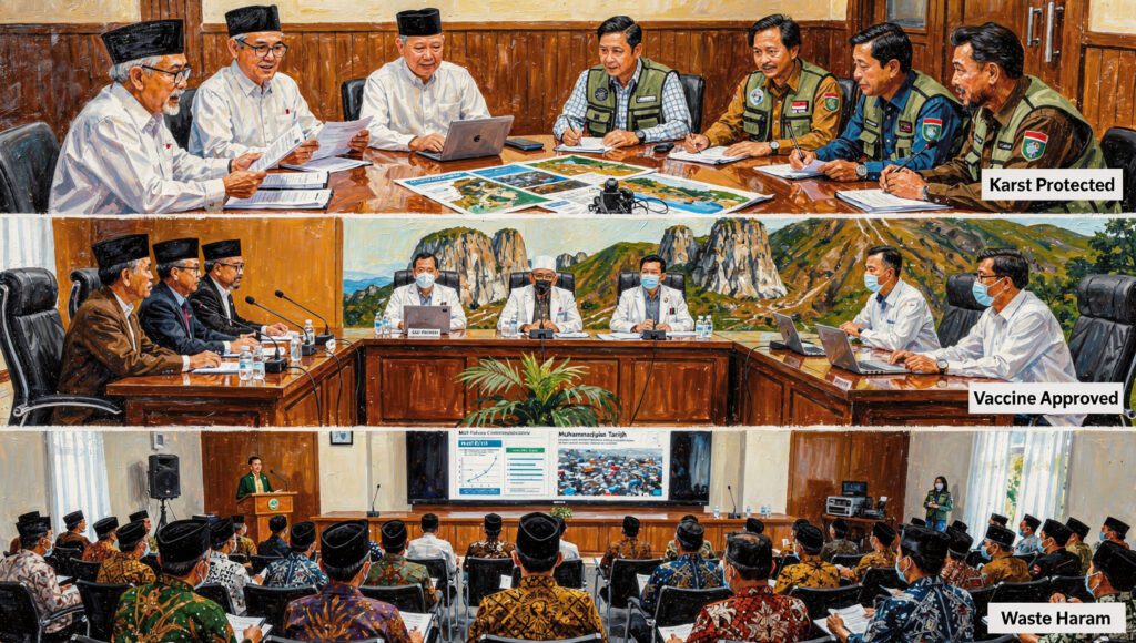 Studi kasus kolaborasi ulama-sains Indonesia: Kendeng karst, vaksin COVID-19, fatwa sampah Muhammadiyah