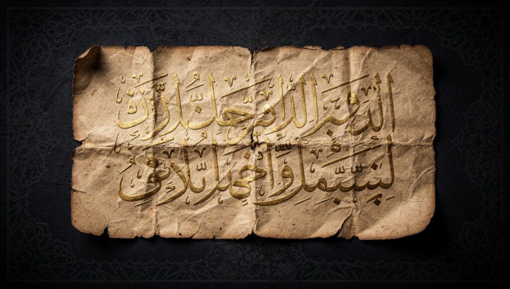 Kaligrafi Arab indah Doa Saat Gempa Bumi beserta terjemahannya