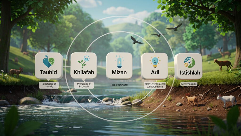 prinsip fikih lingkungan tauhid khilafah mizan adl istishlah