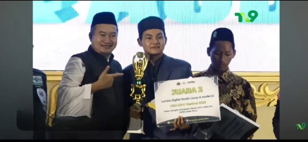 Sultan Ahmad Dafa juara 2 AI Boot Camp PWNU Jatim, alumni pelatihan penyiaran ISNU Sidoarjo di Kampung Coklat Blitar
