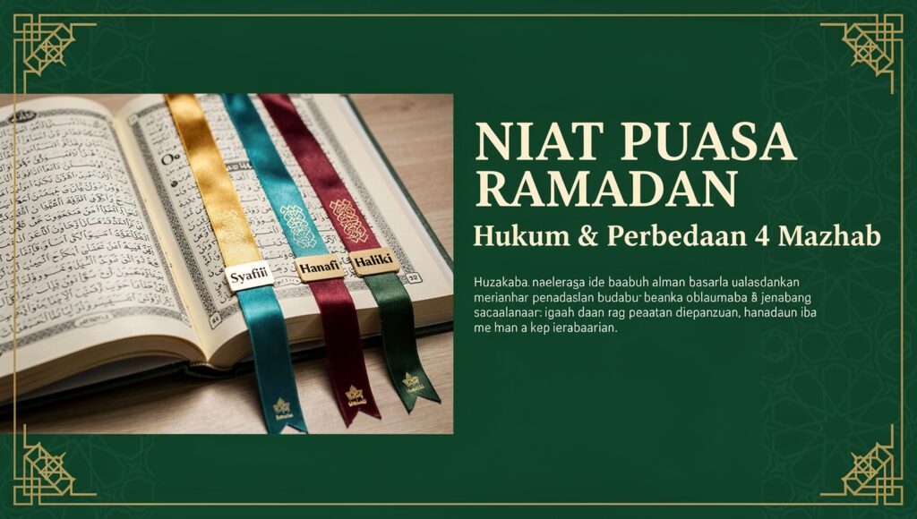 hukum niat puasa Ramadan menurut 4 mazhab Syafii Hanafi Maliki Hanbali