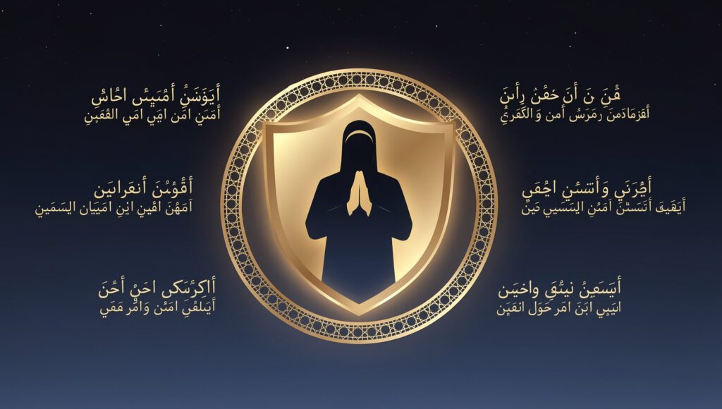 Tujuh doa perlindungan dari bahaya yang bersumber dari Al-Qur'an dan hadis shahih Nabi ﷺ