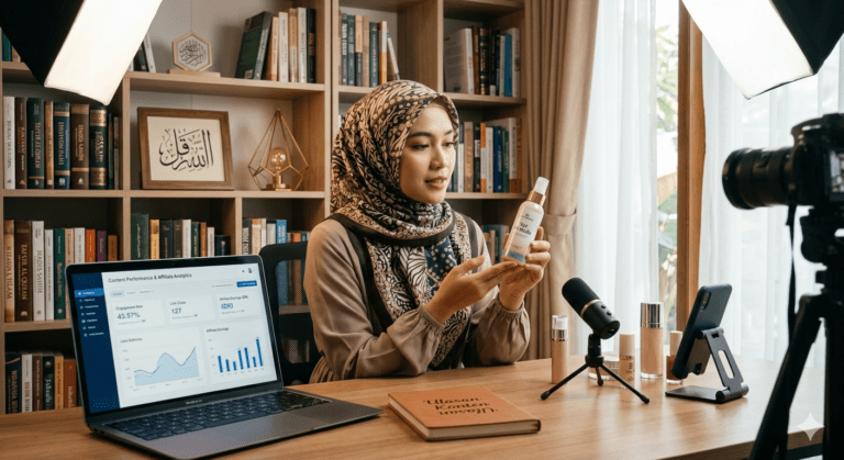 kreator muslim melakukan review produk untuk affiliate marketing yang halal dalam islam