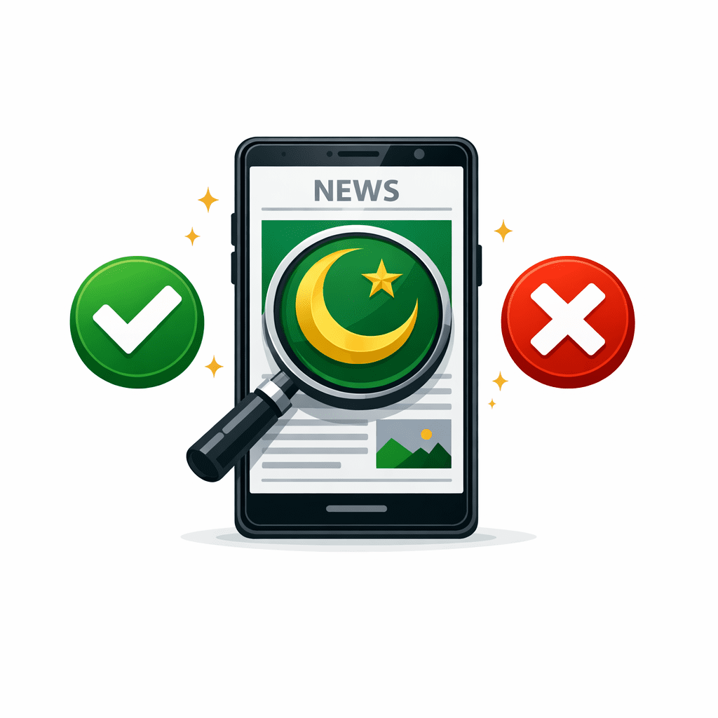 ilustrasi hukum media sosial , tabayun digital verifikasi berita sebelum share prinsip islam di media sosial