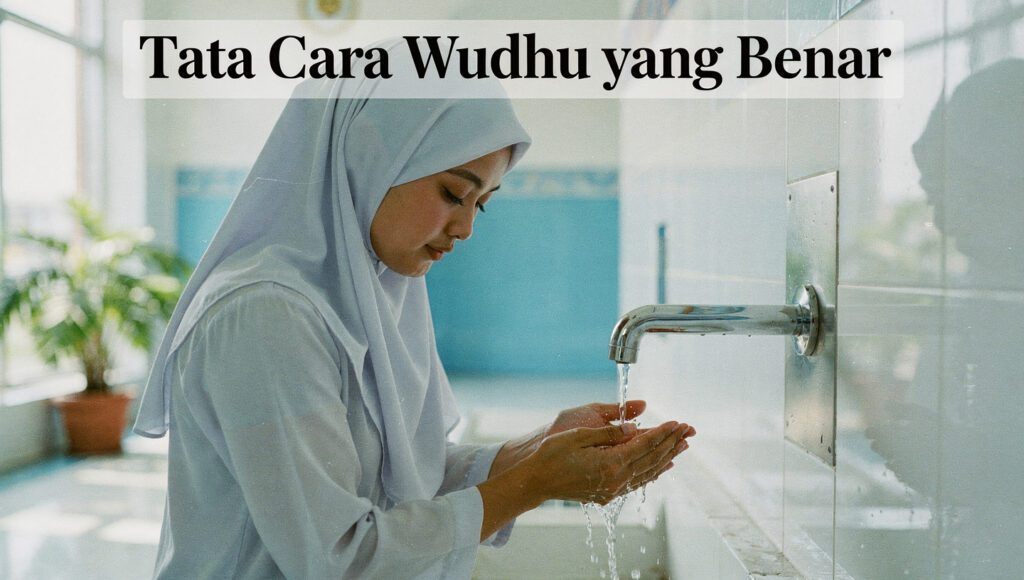 Tata cara wudhu yang benar dan sempurna menurut mazhab Syafi'i