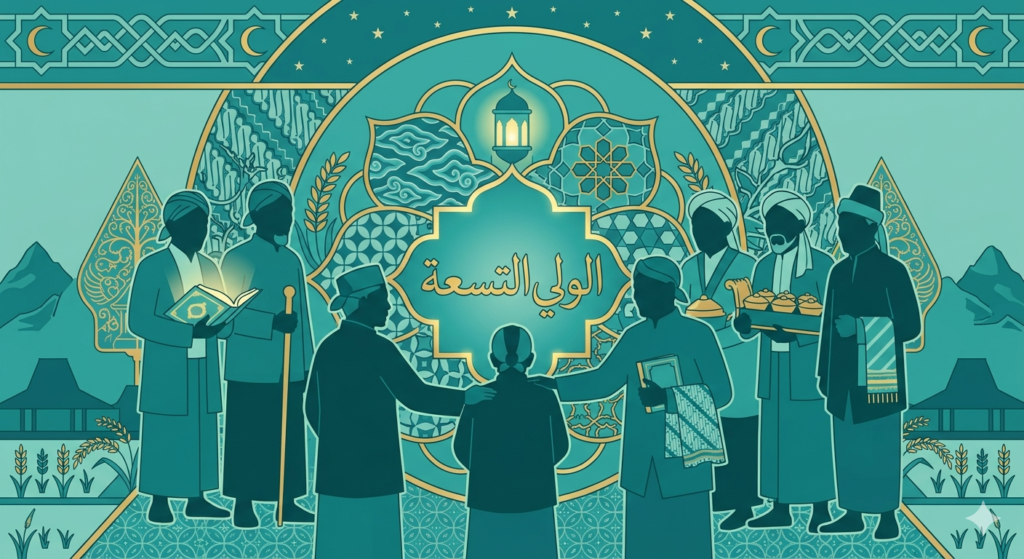 Ilustrasi Wali Songo penyebar Islam di Nusantara dengan pendekatan damai dan kultural